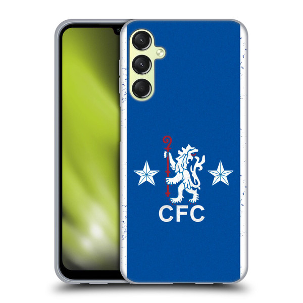 Chelsea Football Club Retro Kit and Stadium 1978 Home Soft Gel Case for Samsung Galaxy A24 4G / M34 5G