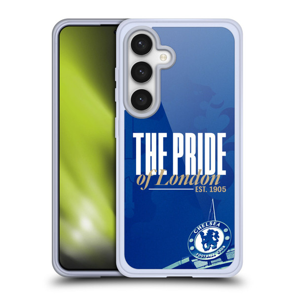 Chelsea Football Club Retro Kit and Stadium Pride Of London Soft Gel Case for Samsung Galaxy S24 5G