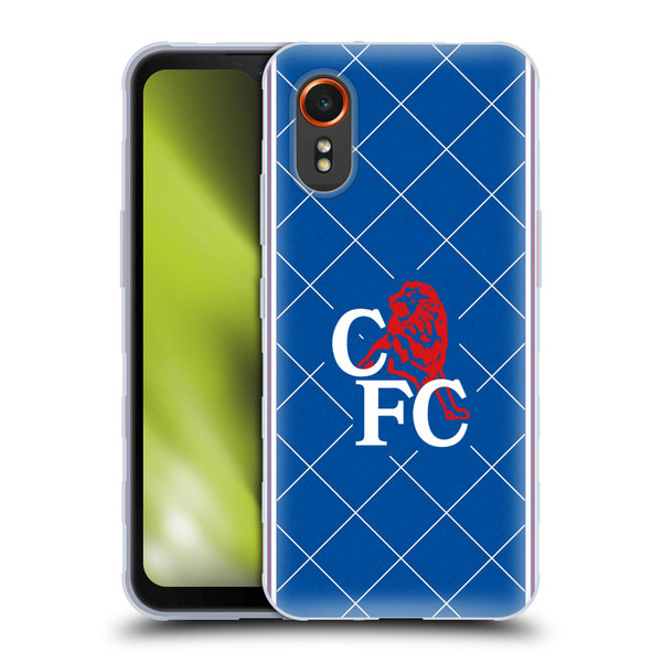 Chelsea Football Club Retro Kit and Stadium 1988 Home Soft Gel Case for Samsung Galaxy Xcover7 5G