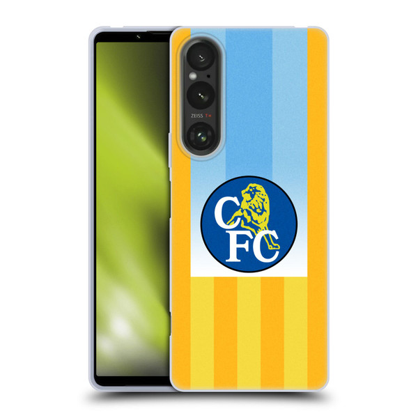 Chelsea Football Club Retro Kit and Stadium 1998 Away Soft Gel Case for Sony Xperia 1 V 5G
