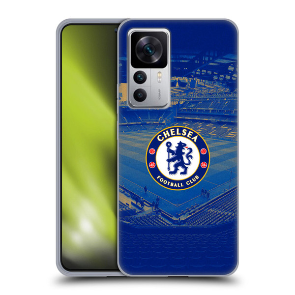 Chelsea Football Club Retro Kit and Stadium Stamford Bridge Soft Gel Case for Xiaomi 12T 5G / 12T Pro 5G / Redmi K50 Ultra 5G