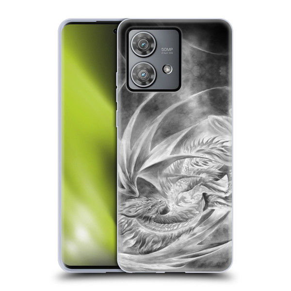 Ruth Thompson Dragons Silver Ice Soft Gel Case for Motorola Edge 40 Neo 5G