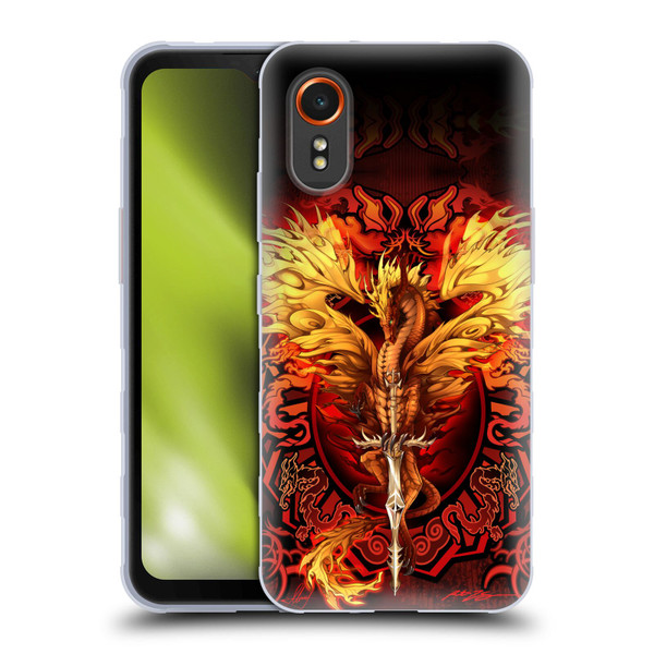 Ruth Thompson Dragons Flameblade Soft Gel Case for Samsung Galaxy Xcover7 5G