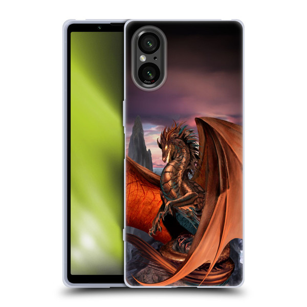 Ruth Thompson Dragons Coppervein Soft Gel Case for Sony Xperia 5 V 5G