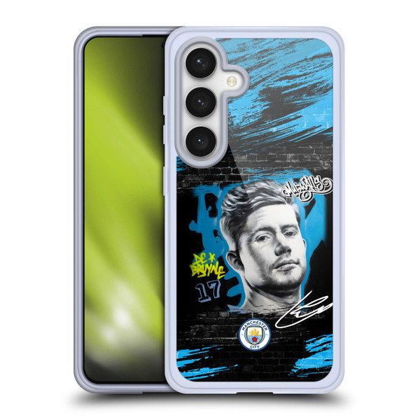 Manchester City Man City FC Graffiti Collection by Murwalls Kevin De Bruyne Soft Gel Case for Samsung Galaxy S24 5G