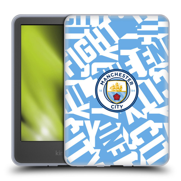 Manchester City Man City FC Graphics Sky Blue Pattern Fight Soft Gel Case for Amazon Kindle 11th Gen 6in 2022