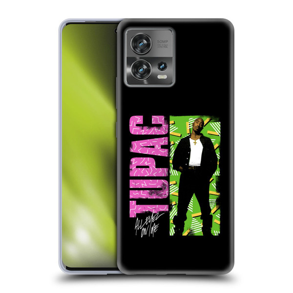 Tupac Shakur Key Art Distressed Look Soft Gel Case for Motorola Moto Edge 30 Fusion