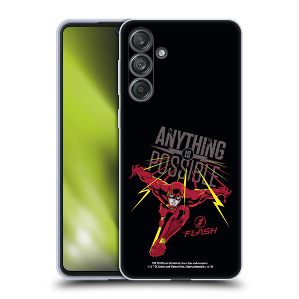 The Flash TV Series Graphics Barry Anything Is Possible Soft Gel Case for Samsung Galaxy M55 5G