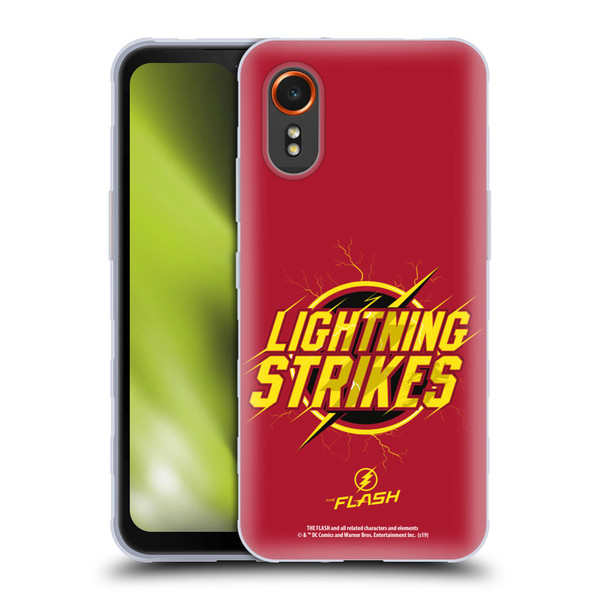 The Flash TV Series Graphics Lightning Strikes Soft Gel Case for Samsung Galaxy Xcover7 5G