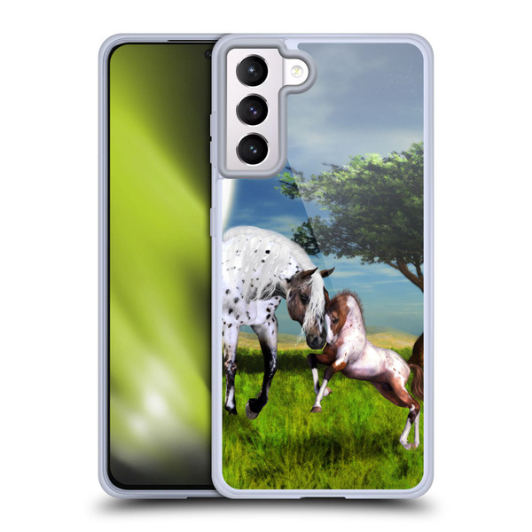 Simone Gatterwe Horses Love Forever Soft Gel Case for Samsung Galaxy S21+ 5G