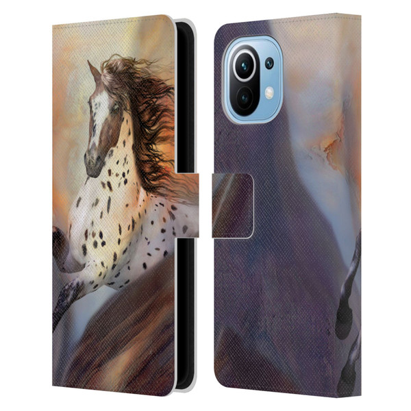 Simone Gatterwe Horses Wild 2 Leather Book Wallet Case Cover For Xiaomi Mi 11