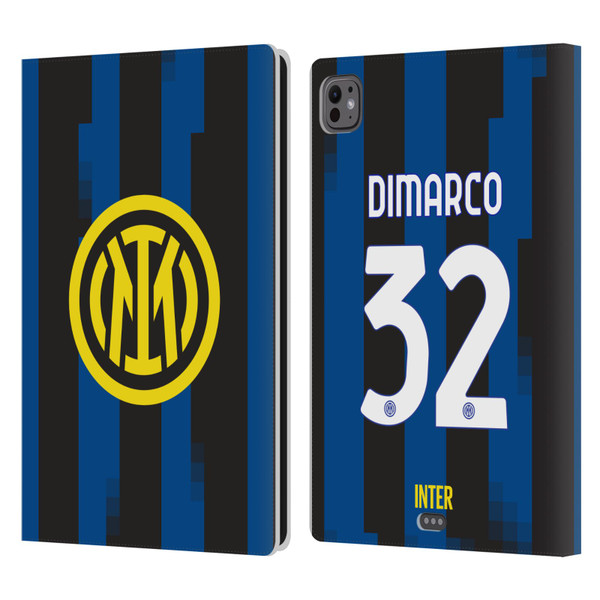 Fc Internazionale Milano 2023/24 Players Home Kit Federico Dimarco Leather Book Wallet Case Cover For Apple iPad Pro 11 M4 2024