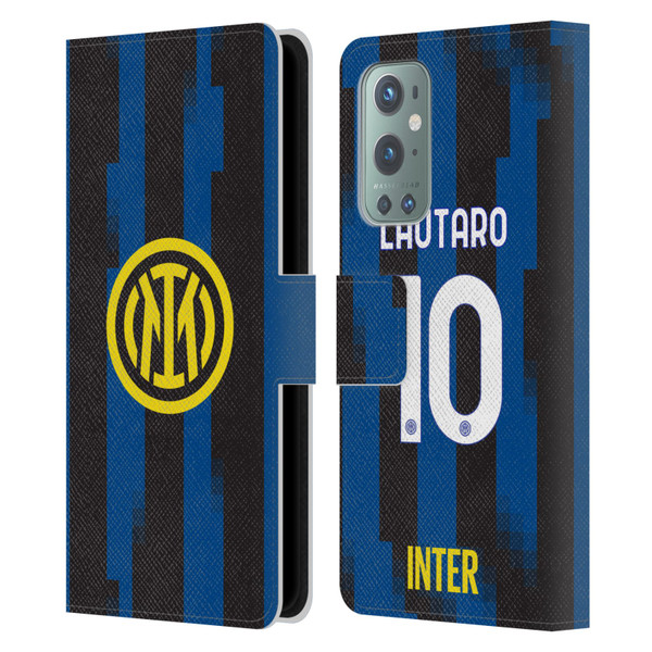 Fc Internazionale Milano 2023/24 Players Home Kit Lautaro Martínez Leather Book Wallet Case Cover For OnePlus 9