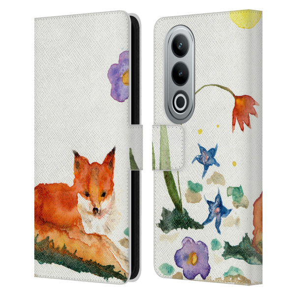 Wyanne Animals Little Fox In The Garden Leather Book Wallet Case Cover For OPPO OnePlus Ace 3V 5G