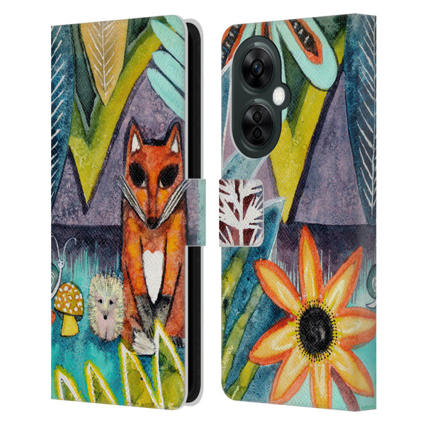 Wyanne Animals 2 Fox Leather Book Wallet Case Cover For OnePlus Nord CE 3 Lite 5G