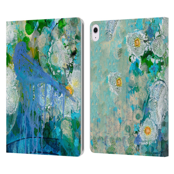 Wyanne Birds Bluebird Reflections Leather Book Wallet Case Cover For Apple iPad Air 13 2024