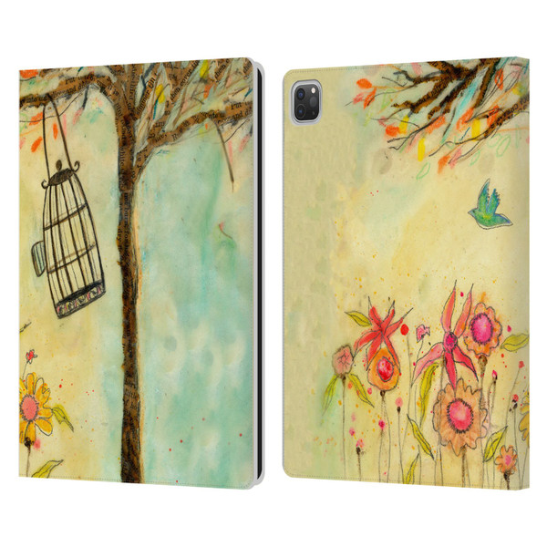 Wyanne Birds Free To Be Leather Book Wallet Case Cover For Apple iPad Pro 13 M4 2024