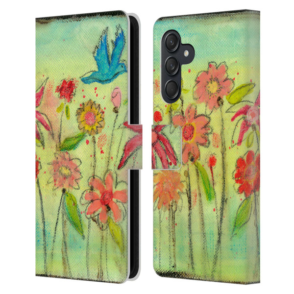 Wyanne Nature Sun Garden Leather Book Wallet Case Cover For Samsung Galaxy M55 5G