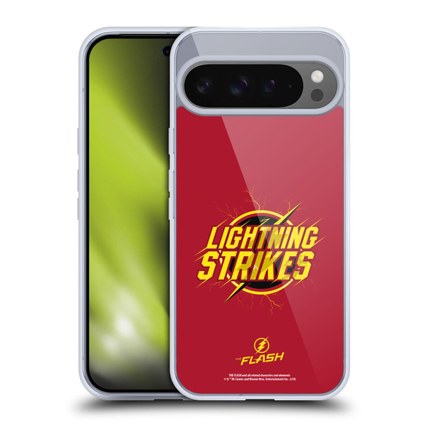 The Flash TV Series Graphics Lightning Strikes Soft Gel Case for Google Pixel 9 Pro XL