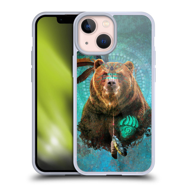 Jena DellaGrottaglia Animals Bear Soft Gel Case for Apple iPhone 13 Mini & MagSafe