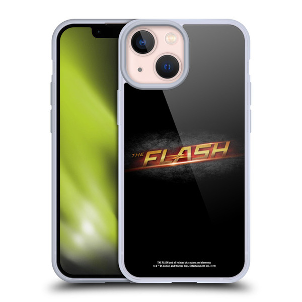 The Flash TV Series Logos Black Soft Gel Case for Apple iPhone 13 Mini
