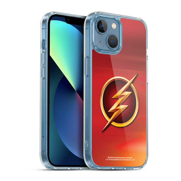 The Flash TV Series Logos Red Soft Gel Case for Apple iPhone 13 Mini & MagSafe