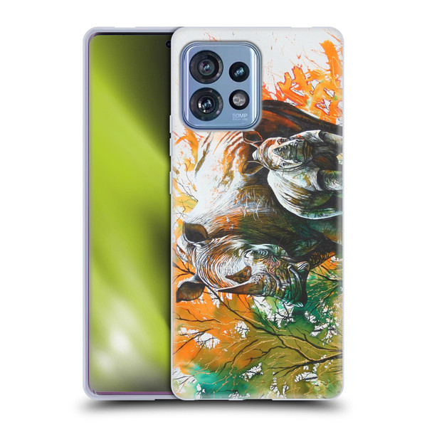 Graeme Stevenson Assorted Designs Rhino Soft Gel Case for Motorola Moto Edge 40 Pro