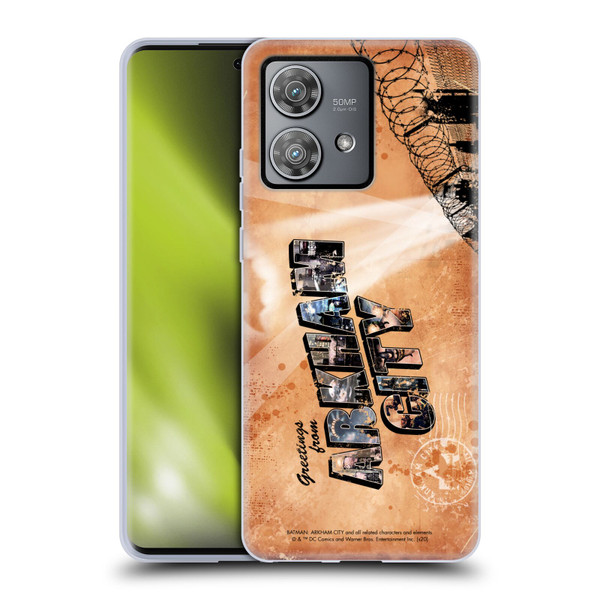 Batman Arkham City Graphics Postcard Soft Gel Case for Motorola Edge 40 Neo 5G