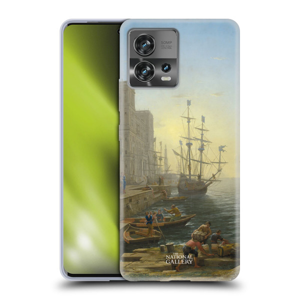 The National Gallery Nature Seaport With The Embarkation Of Saint Ursula Soft Gel Case for Motorola Moto Edge 30 Fusion
