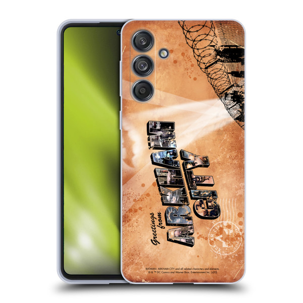 Batman Arkham City Graphics Postcard Soft Gel Case for Samsung Galaxy M55 5G