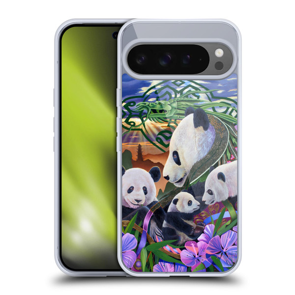 Graeme Stevenson Wildlife Pandas Soft Gel Case for Google Pixel 9 Pro XL
