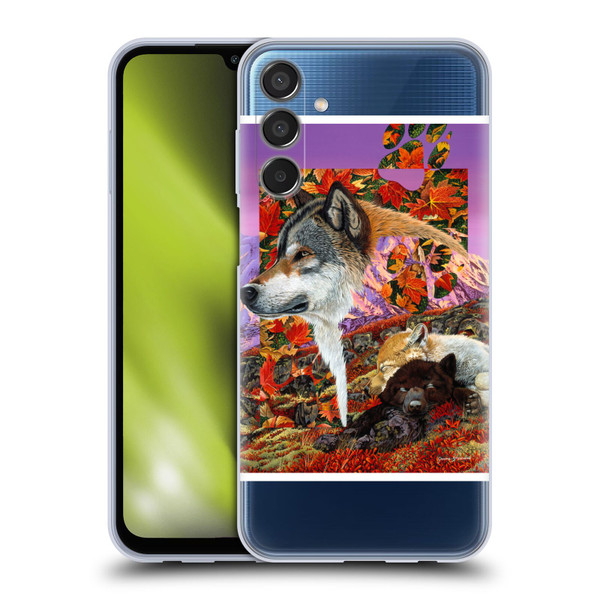 Graeme Stevenson Wildlife Wolves 4 Soft Gel Case for Samsung Galaxy M15/F15 5G