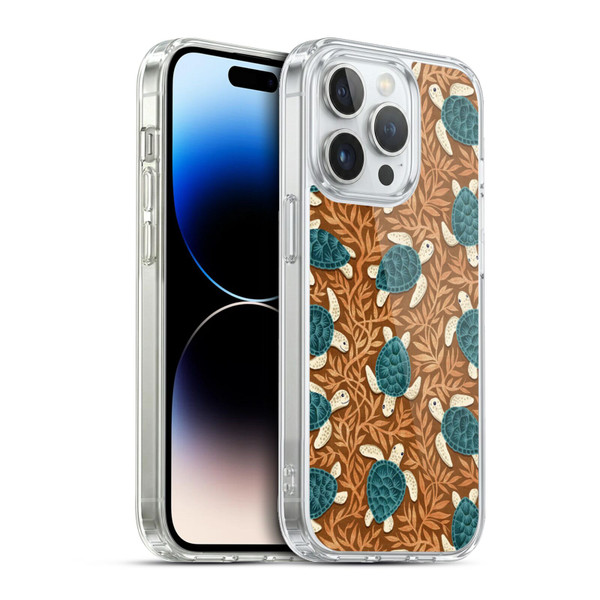 Micklyn Le Feuvre Flora And Fauna Tiny Turtle Treasures Soft Gel Case for Apple iPhone 13 Pro & MagSafe