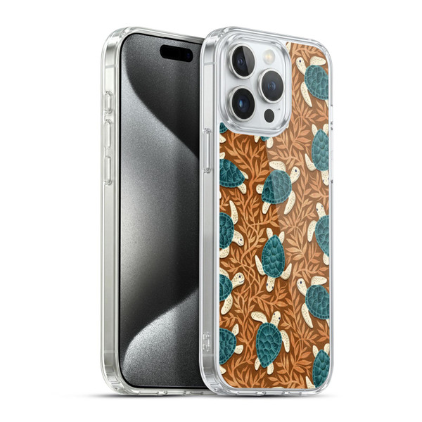 Micklyn Le Feuvre Flora And Fauna Tiny Turtle Treasures Soft Gel Case for Apple iPhone 15 Pro Max & MagSafe