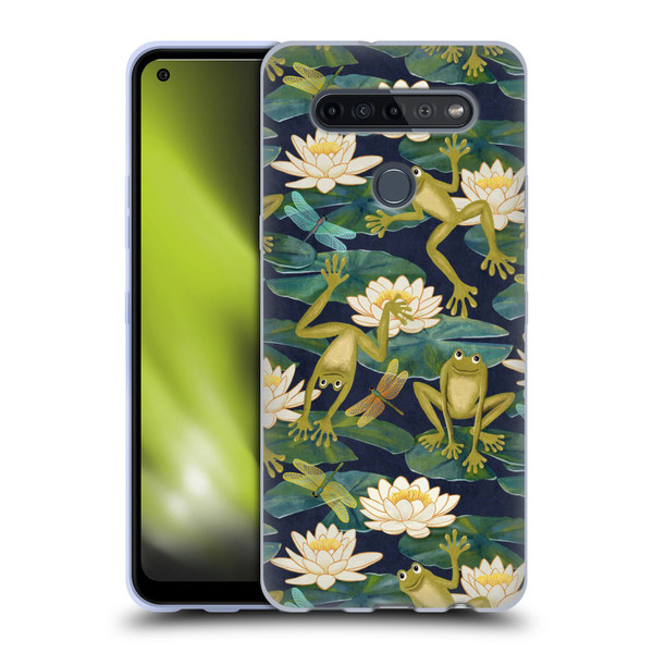 Micklyn Le Feuvre Flora And Fauna Frogs and Lilies Soft Gel Case for LG K51S