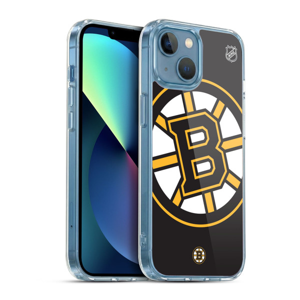 NHL Boston Bruins Oversized Soft Gel Case for Apple iPhone 13 Mini & MagSafe