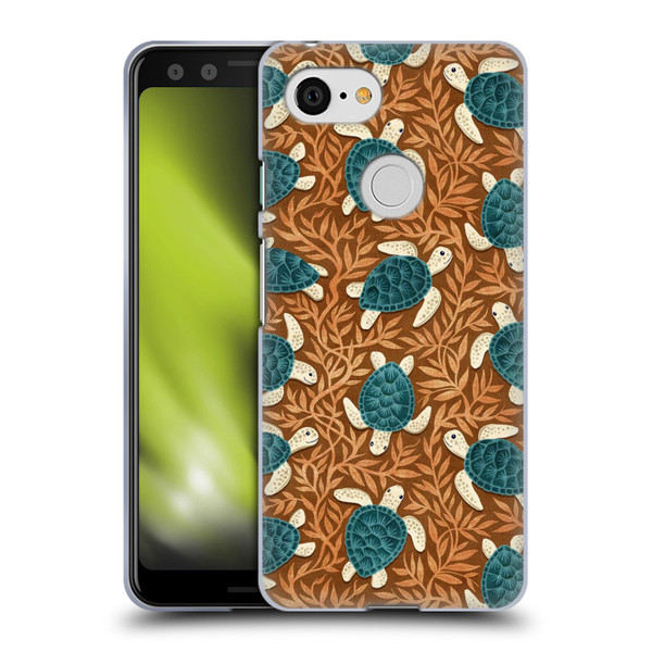 Micklyn Le Feuvre Flora And Fauna Tiny Turtle Treasures Soft Gel Case for Google Pixel 3