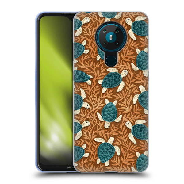 Micklyn Le Feuvre Flora And Fauna Tiny Turtle Treasures Soft Gel Case for Nokia 5.3
