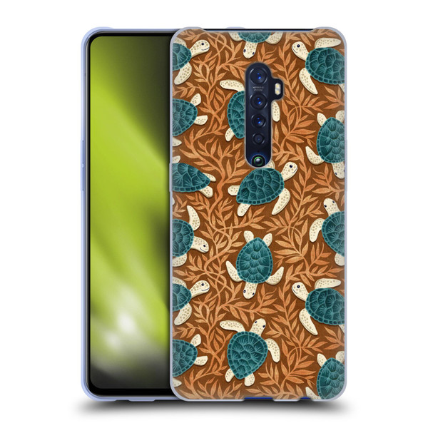 Micklyn Le Feuvre Flora And Fauna Tiny Turtle Treasures Soft Gel Case for OPPO Reno 2