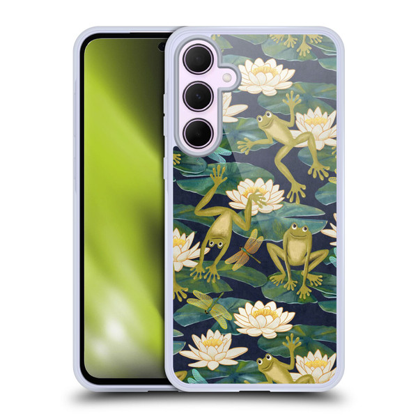 Micklyn Le Feuvre Flora And Fauna Frogs and Lilies Soft Gel Case for Samsung Galaxy A35 5G