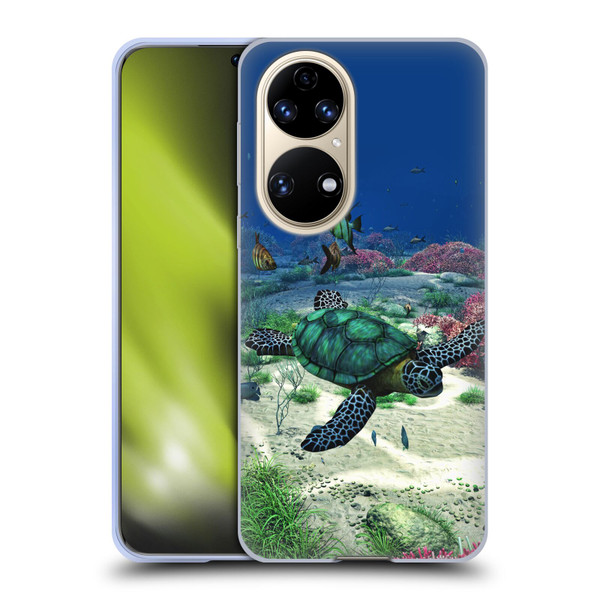 Simone Gatterwe Life In Sea Turtle Soft Gel Case for Huawei P50