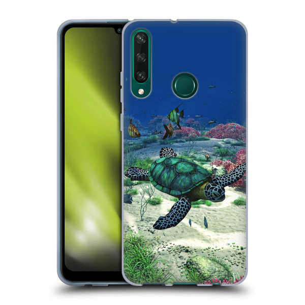 Simone Gatterwe Life In Sea Turtle Soft Gel Case for Huawei Y6p