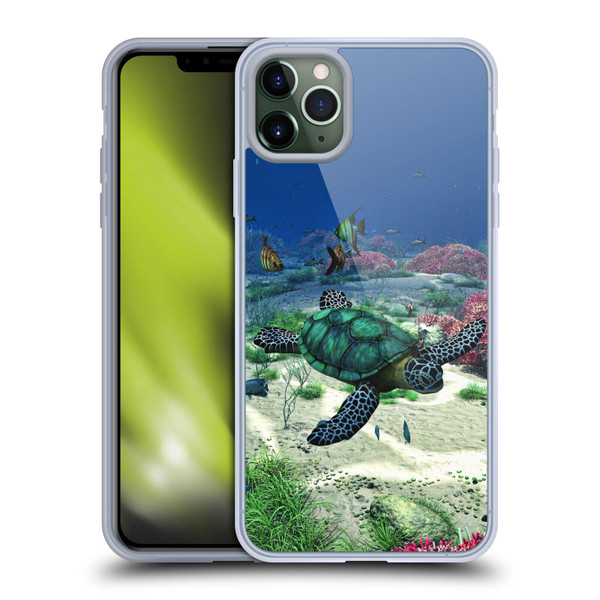 Simone Gatterwe Life In Sea Turtle Soft Gel Case for Apple iPhone 11 Pro Max