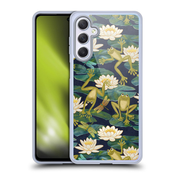 Micklyn Le Feuvre Flora And Fauna Frogs and Lilies Soft Gel Case for Samsung Galaxy M54 5G