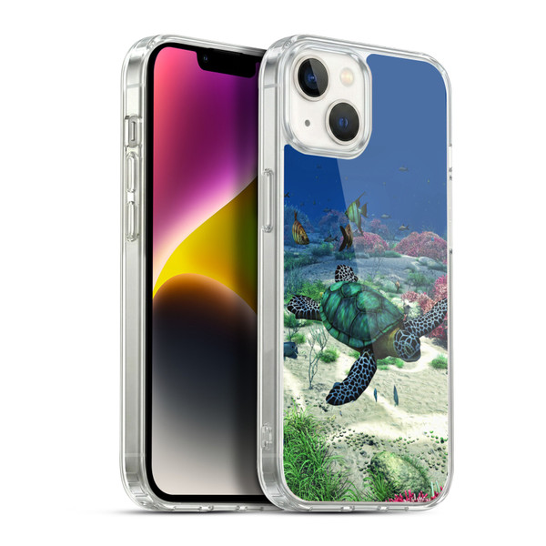 Simone Gatterwe Life In Sea Turtle Soft Gel Case for Apple iPhone 14 Plus & MagSafe