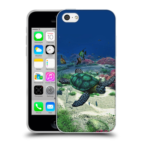 Simone Gatterwe Life In Sea Turtle Soft Gel Case for Apple iPhone 5c