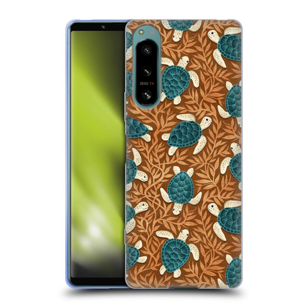 Micklyn Le Feuvre Flora And Fauna Tiny Turtle Treasures Soft Gel Case for Sony Xperia 5 IV