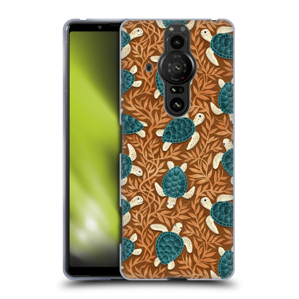 Micklyn Le Feuvre Flora And Fauna Tiny Turtle Treasures Soft Gel Case for Sony Xperia Pro-I