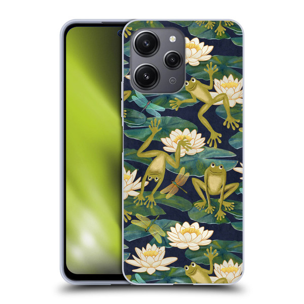 Micklyn Le Feuvre Flora And Fauna Frogs and Lilies Soft Gel Case for Xiaomi Redmi 12
