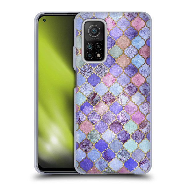 Micklyn Le Feuvre Moroccan Decorative Purple Soft Gel Case for Xiaomi Mi 10T 5G